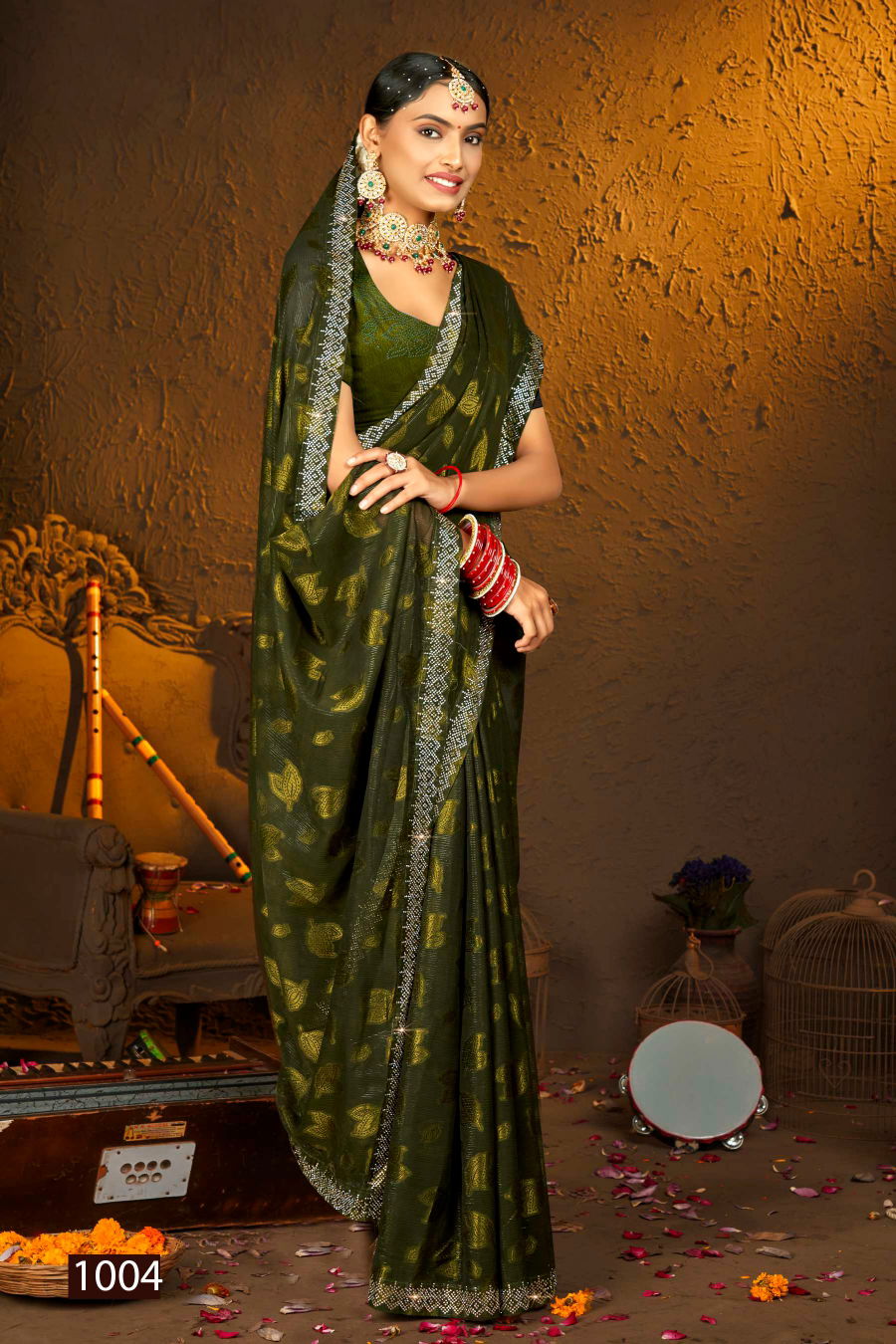Saroj Radha Rani Fancy Fabric Designer Saree Catalog